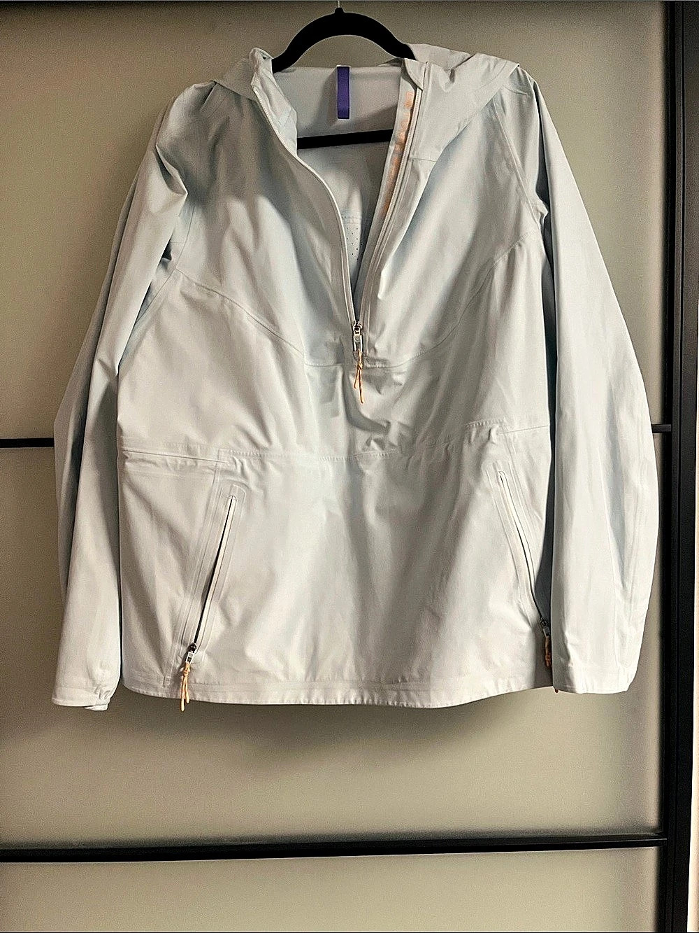 🩵🩵🩵lululemon Stretch Waterproof Hiking Half-Zip Pullover Baby Blue Size 12